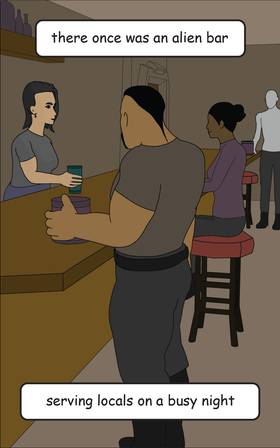 Read Cosmic Tavern  7 Page 1 in English