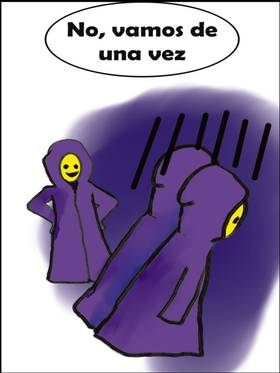 Read Olly, Emma and Fred  3 Page 8 in Spanish
