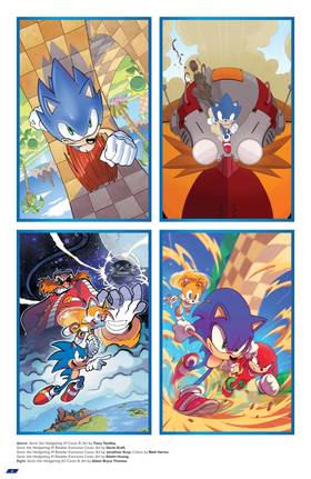 Read Sonic the Hedgehog: The IDW Comic Covers  1 Page 9 in English