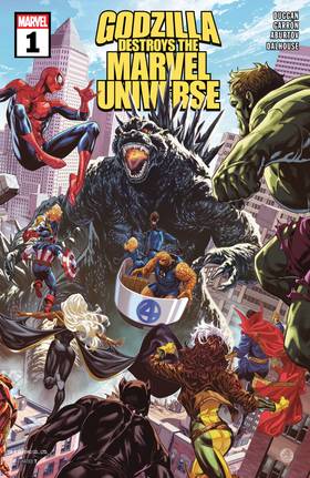 Read Godzilla Destroys The Marvel Universe (2025)  1 Page 1 in English
