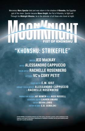 Read Moon Knight: Fist Of Khonshu (2024-2025)  1 Page 2 in English