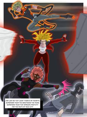 Read GRAVITY 6IX volume one young heroes on the rise arc  1 Page 9 in English