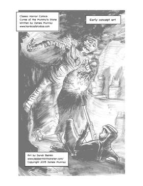 Read Classic Horror Comics: Curse of the Mummy's Stone  1 Page 2 in English