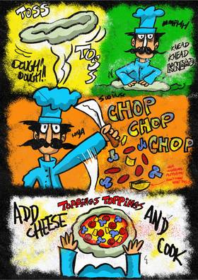Read Spooky Pizza  1 Page 2 in English