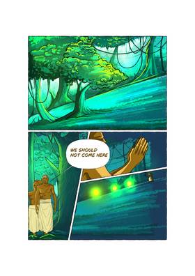 Read comic strip-the haunted forest  1 Page 1 in English