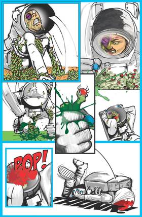 Read Charlie Mike Comix Issue 7 (LT Neilson vs Space Worms)  2 Page 5 in English