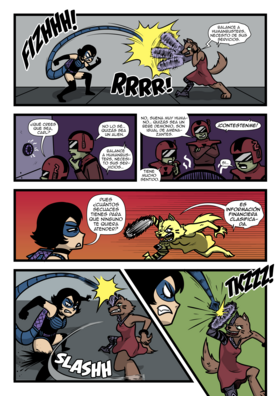 Read 1 Story of the omniworld  1 Page 6 in Spanish