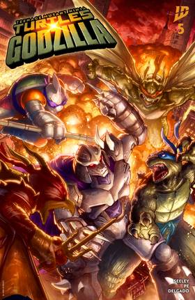 Read Teenage Mutant Ninja Turtles x Godzilla  5 Page 1 in English