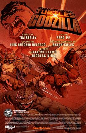 Read Teenage Mutant Ninja Turtles x Godzilla  5 Page 2 in English