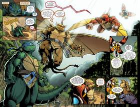 Read Teenage Mutant Ninja Turtles x Godzilla  5 Page 6 in English