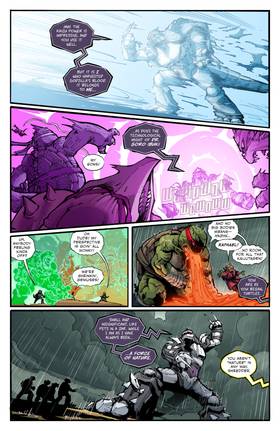 Read Teenage Mutant Ninja Turtles x Godzilla  5 Page 10 in English