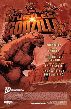 Read Teenage Mutant Ninja Turtles x Godzilla  1 Page 2 in English