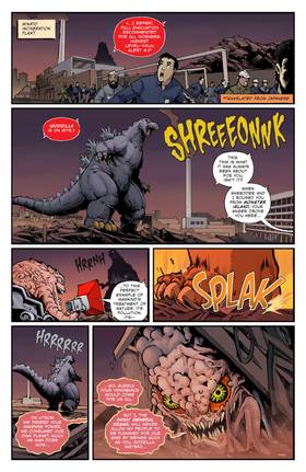 Read Teenage Mutant Ninja Turtles x Godzilla  4 Page 8 in English
