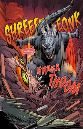 Read Teenage Mutant Ninja Turtles x Godzilla  4 Page 10 in English