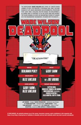 Read Wade Wilson: Deadpool (2026)  1 Page 2 in English