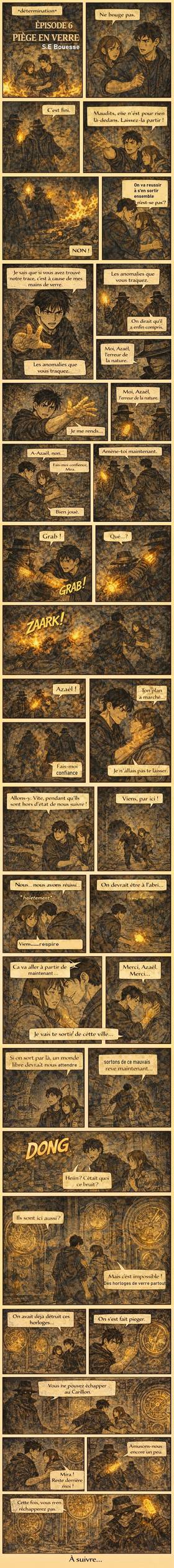 Read LES HORLOGES DE VERRE   6 Page 1 in French