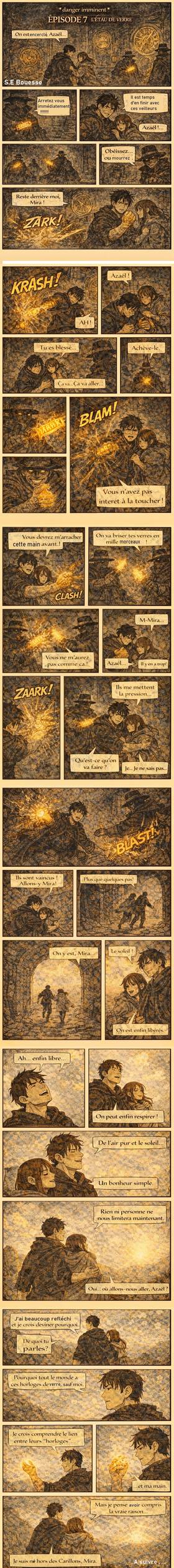 Read LES HORLOGES DE VERRE   7 Page 1 in French