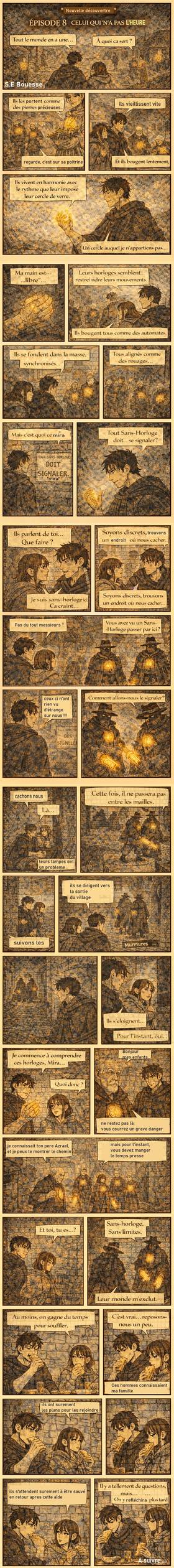Read LES HORLOGES DE VERRE   8 Page 1 in French