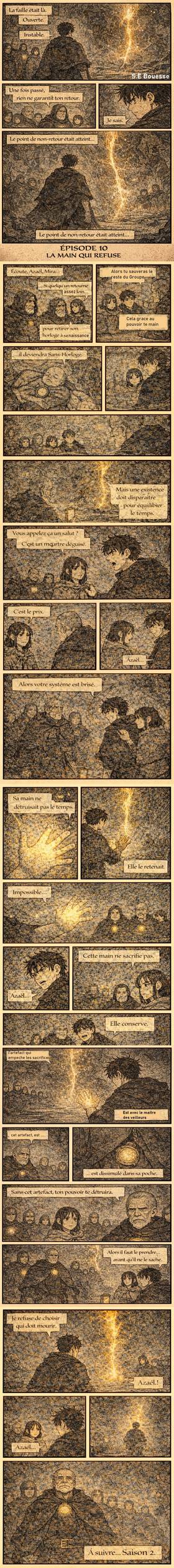 Read LES HORLOGES DE VERRE   10 Page 1 in French