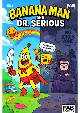 Read Banana Man and Dr. Serious  1 Page 1 in English