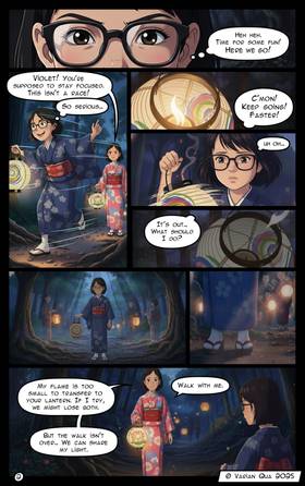 Read The Lantern's Path: The Tale of Two Sisters...  1 Page 3 in English