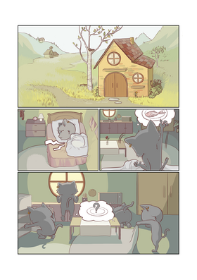 Read CAT GOAT DOG  1 Page 2 in French