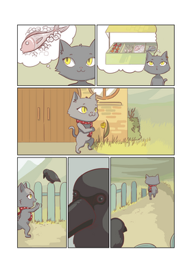 Read CAT GOAT DOG  1 Page 3 in French