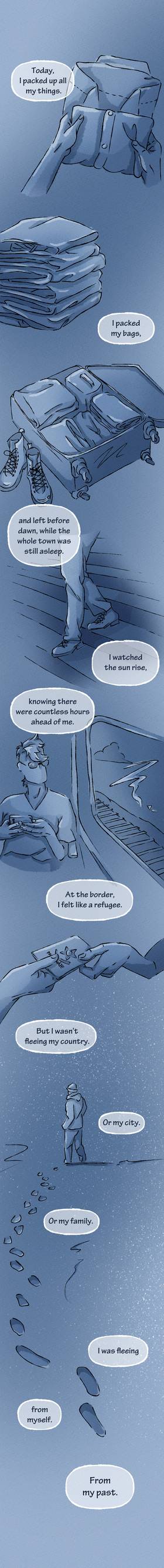 The Morning I left