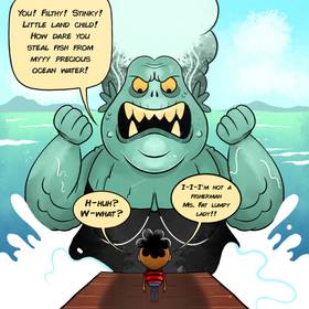 Read Stinky Fish Boy  1 Page 4 in English