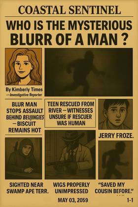 Read Jerry Denning The Blurr of a man  1 Page 1 in English