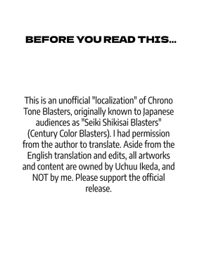 Read Chrono Tone Blasters  1 Page 1 in English