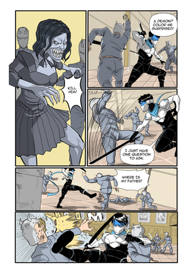 Read Demon Hunter Raven Color Edition  1 Page 8 in English