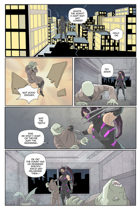 Read Demon Hunter Raven Color Edition  8 Page 9 in English