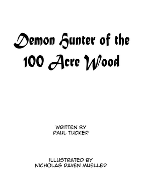Read Winnie the Pooh the Demon Hunter Original Pilot (Scrapped)  1 Page 2 in English