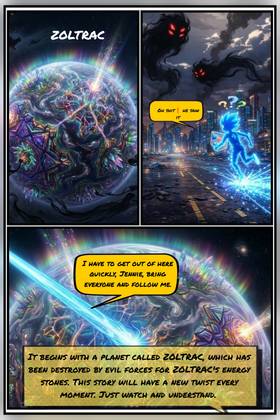Read ZOLTRAC THE PLANET OF DARK STONES   2 Page 2 in English