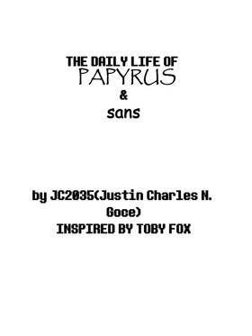 Read The Daily Life of PAPYRUS & sans  1 Page 2 in English