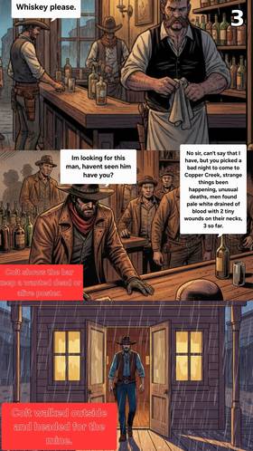 Read   COWBOYS, VAMPIRES,  WEREWOLVES,  AND ZOMBIES   2 Page 4 in English