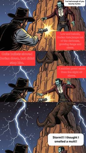 Read   COWBOYS, VAMPIRES,  WEREWOLVES,  AND ZOMBIES   3 Page 6 in English