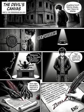 Read The Devil's Canvas   1 Page 3 in English