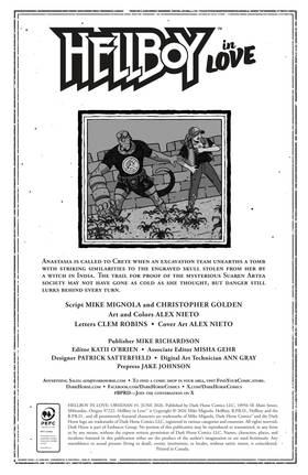 Read Hellboy in Love: Obsidian  1 Page 2 in English