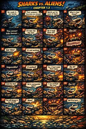 Read Shark vs alians  3 Page 1 in English