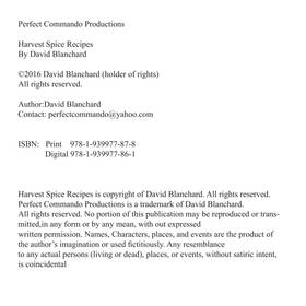 Read Harvest Spice Recipes (Cookbook)  1 Page 3 in English