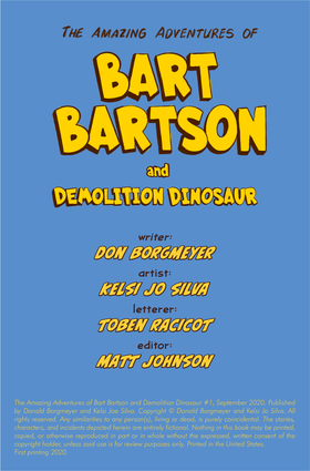 Read The Amazing Adventures of Bart Bartson and Demolition Dinosaur  1 Page 2 in English