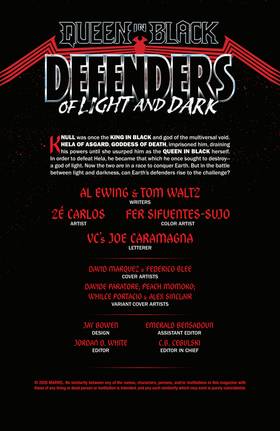 Read Queen In Black: Defenders Of Light And Dark (2026)  1 Page 3 in English