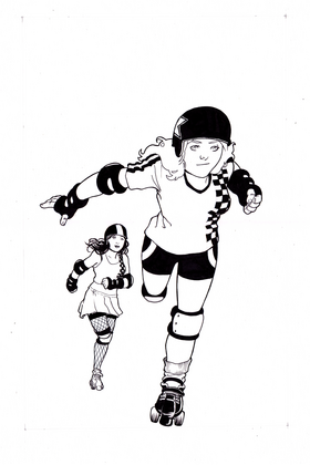 Read Fast and Frightening - A Comic About Roller Derby  1 Page 4 in English