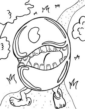 Read Japanese Yokai Horror Coloring Book  1 Page 10 in English