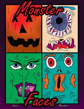 Read Monster Faces Coloring Book  1 Page 1 in English