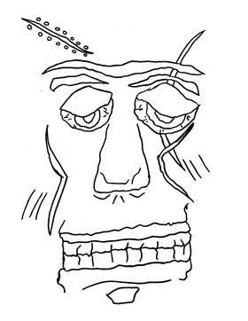 Read Monster Faces Coloring Book  1 Page 6 in English