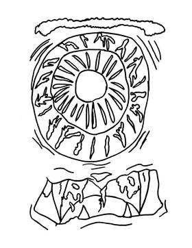 Read Monster Faces Coloring Book  1 Page 7 in English
