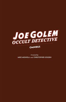 Read Joe Golem: Occult Detective  1 Page 5 in English